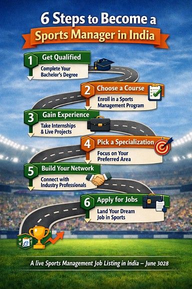 steps to become a sports manager in india — your practical roadmap